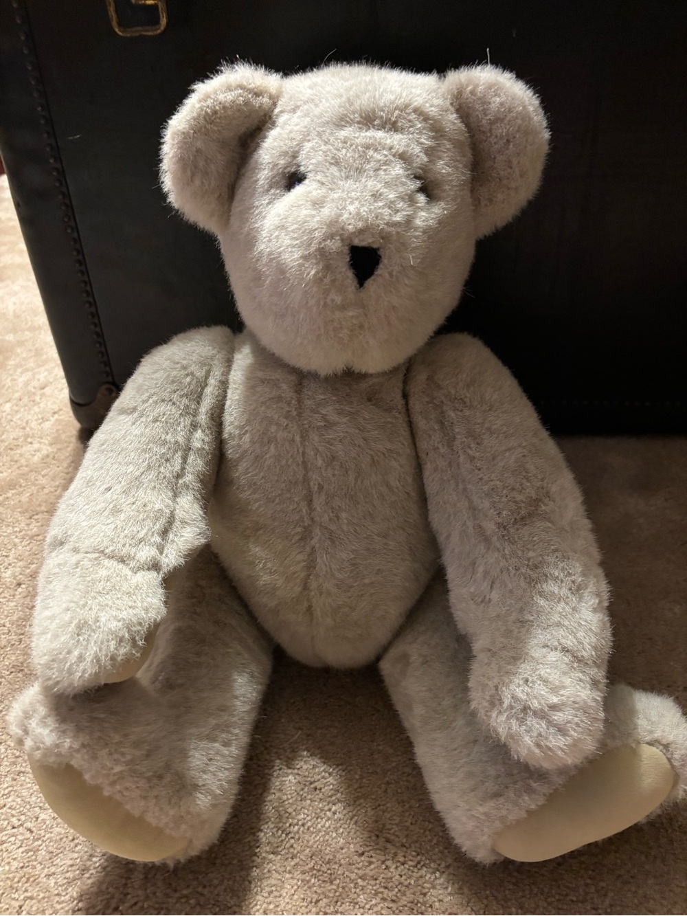 Vintage 1992 Vermont Teddy Bear Plush Stuffed Animal Jointed 17 in